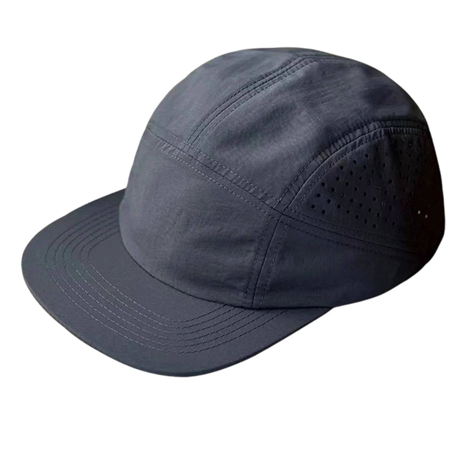 Summer Lightweight Foldable Quick Drying Sun Visor Cap for Men and Women Solid Color Outdoor Protable Hiking Running Hat Qme Dark Gray One Size