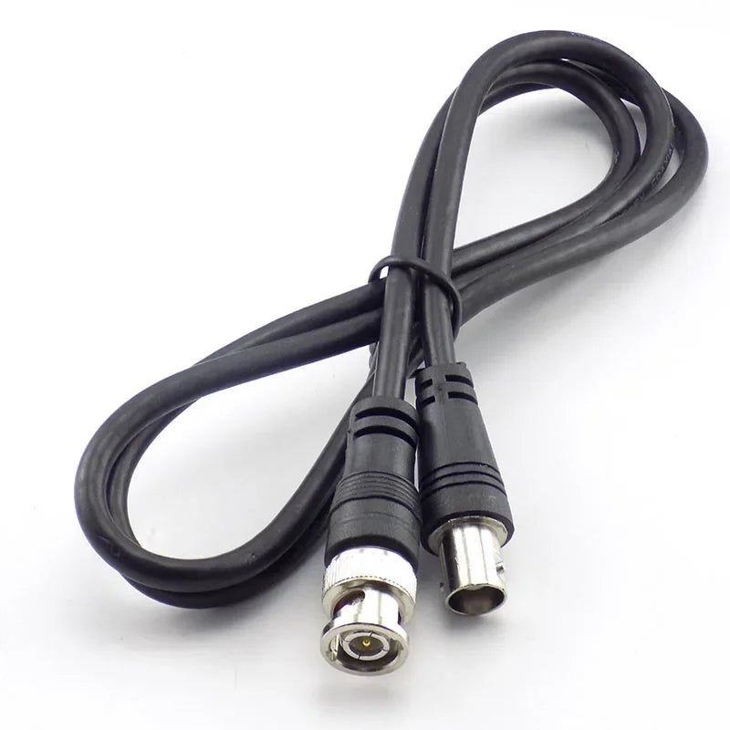 BNC Female To Male Adapter Cable For CCTV Camera BNC Connector Extension Coaxial Line Camera Accessories 3M Qme