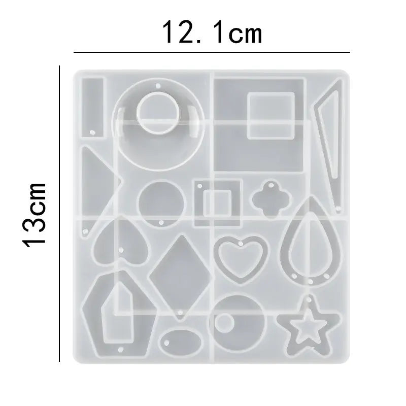 30 Styles Silicone Earring Pendant Silicone Resin Molds Jewelry Making Casting Mold for DIY UV Resin Epoxy Charms Craft Handmade Qme Style 24