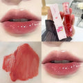 Cute Pink Bear Water Light Lip Gloss Lasting Crystal Glossy Lip Glaze Mirror Nude Liquid Lipstick Women Lips Makeup Cosmetics Qme 05