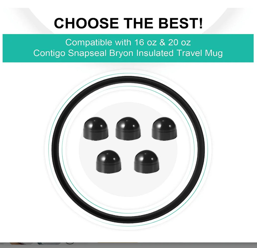 Contigo Snapseal Coffee Travel Mug Seal Replacement Rubber Stopper 10 Qme