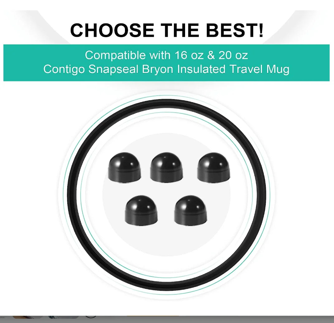 Contigo Snapseal Coffee Travel Mug Seal Replacement Rubber Stopper 10 Qme