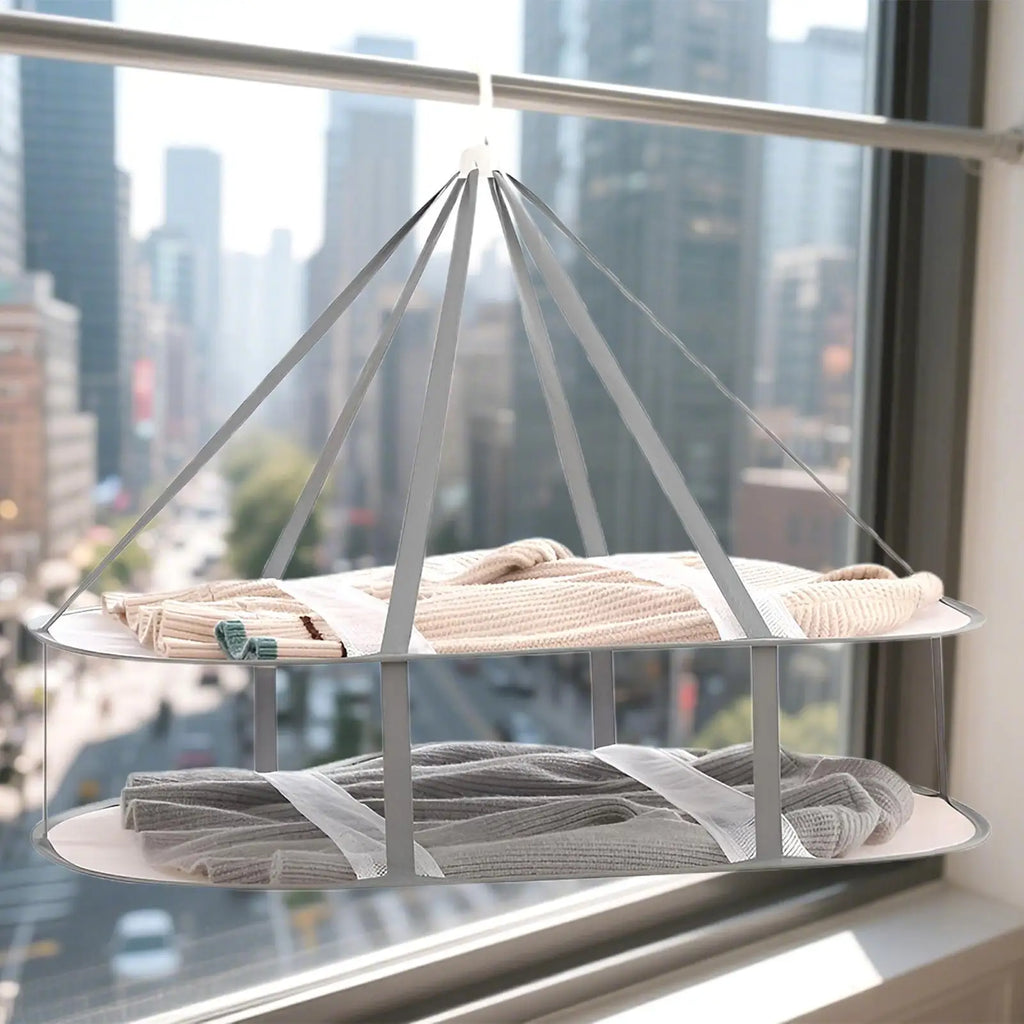 Sweater Drying Rack Flat Foldable Clothes Drying Rack Mesh Large Dry Hanger Apartment Must Haves for Clothing Socks Underwear Qme
