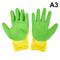 1Pair Breathable Children Gardening Gloves Durable Waterproof Anti Qme A3