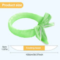 Cooling Scarf Dogs Reusable Washable Neck Wrap Outdoor Pet Cat Ice Qme green China Mainland
