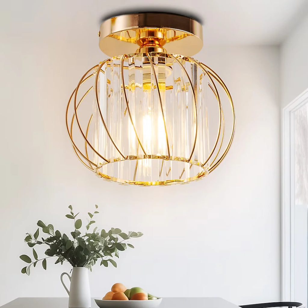 Modern luxury crystal E27 ceiling light, dining room, bedroom, corridor, entrance, staircase, kitchen lighting fixtures Qme