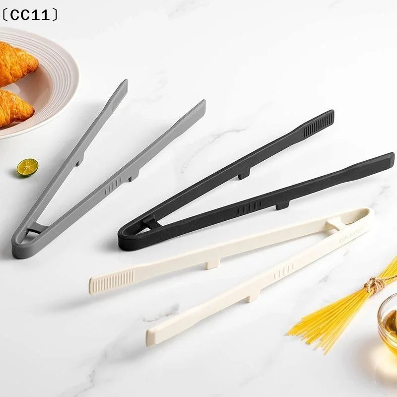 Silicone Grill Tongs Non-stick Food Bread Clip Heat Resistant BBQ Qme