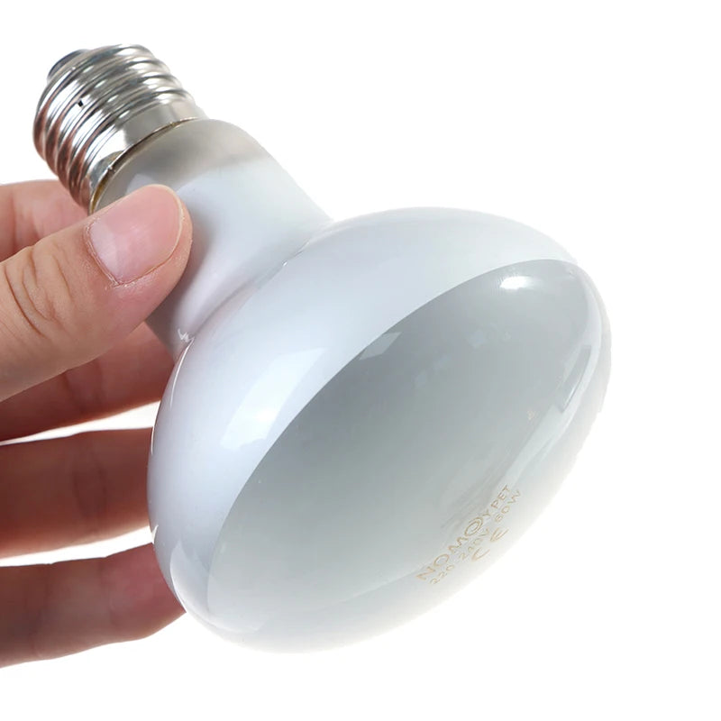 UVA+UVB Reptile Lamp Bulb Turtle Basking UV Light Bulbs Heating Lamp Amphibians Lizards Temperature Controller Qme