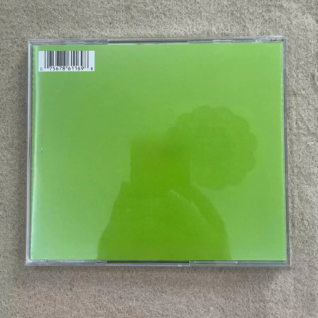 Western Electronic Music CD, Minimalist Fluorescent Green Solid Color Lettering Cover, Avant-Garde High-Energy Track Collection Qme