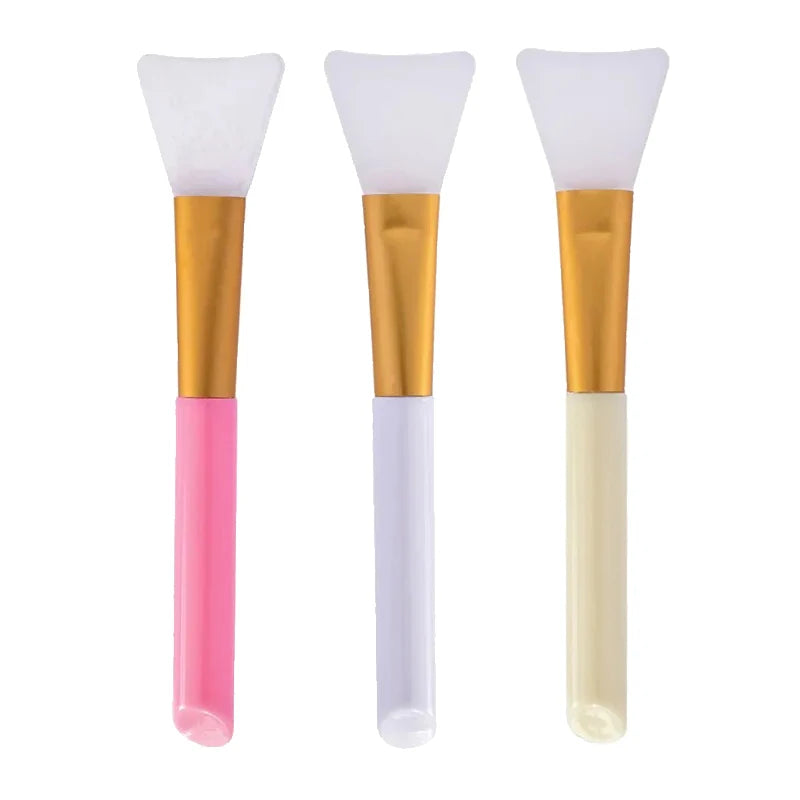 1/2/3/5-pack Silicone Facial Mask Brushes - Mild and Soft, Suitable for All Skin Types, Mud Film Brush DIY Adjusting Beauty Tool Qme 3pcs 02