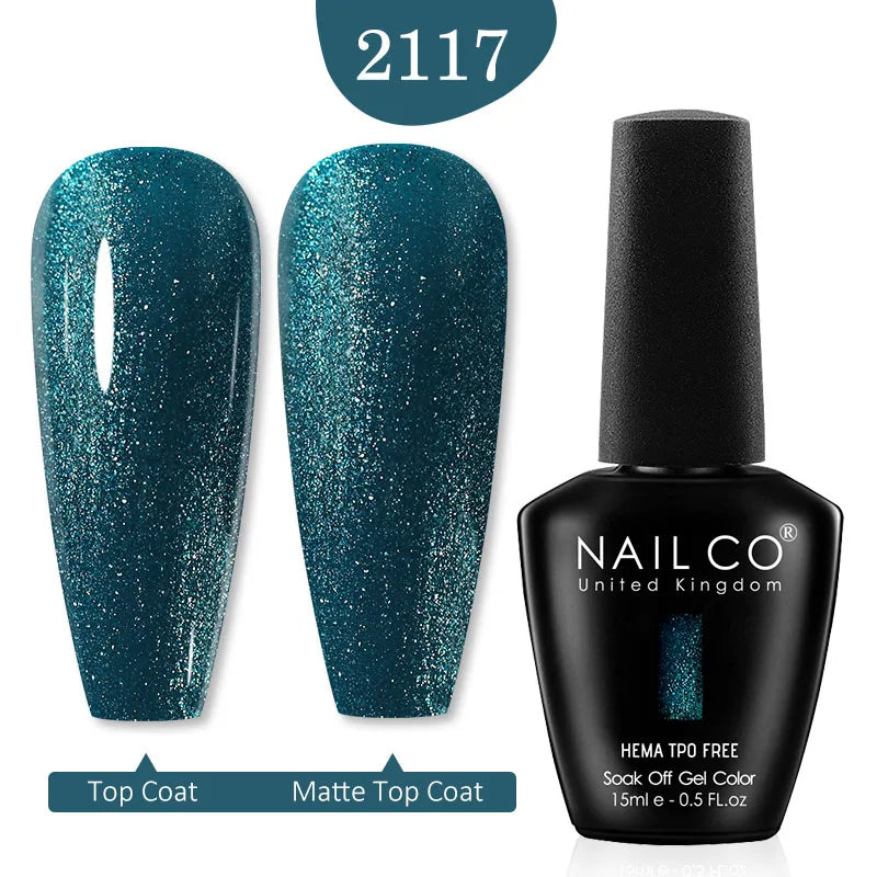 NAILCO Glitter Reflective Series Gel Nail Polish Nails Art Semi