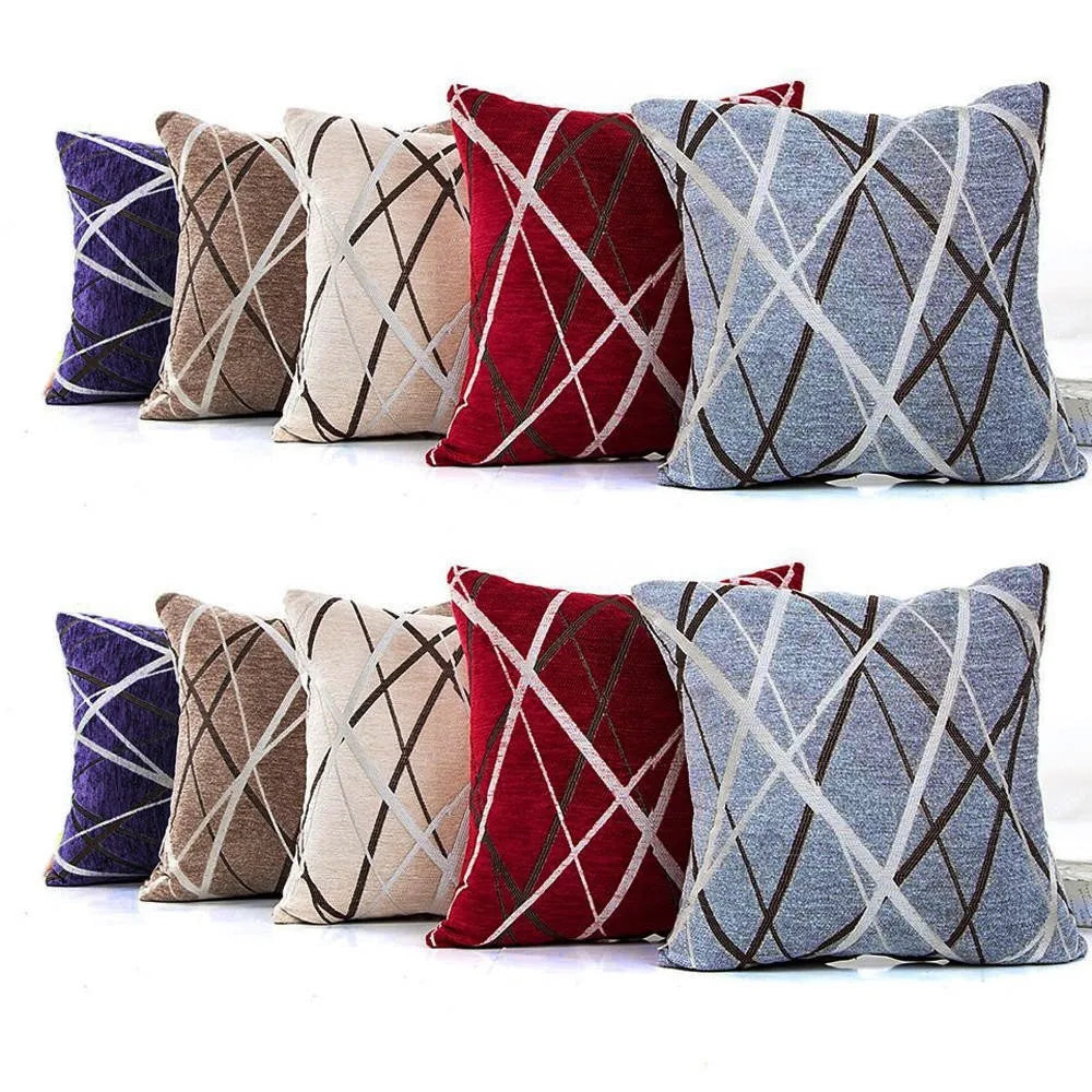 Stylish Polyester Cushion Cover Sofa Throw Pillow Case Home Decor Square Fashionable Classic Style Pillow Cover Qme