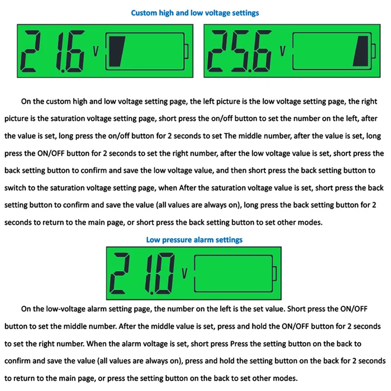 A02F-DC 8-30V LCD Digital Battery Voltmeter Capacity Indicator Lithium Acid Battery Voltage Tester Meter Tool Typec Output Qme
