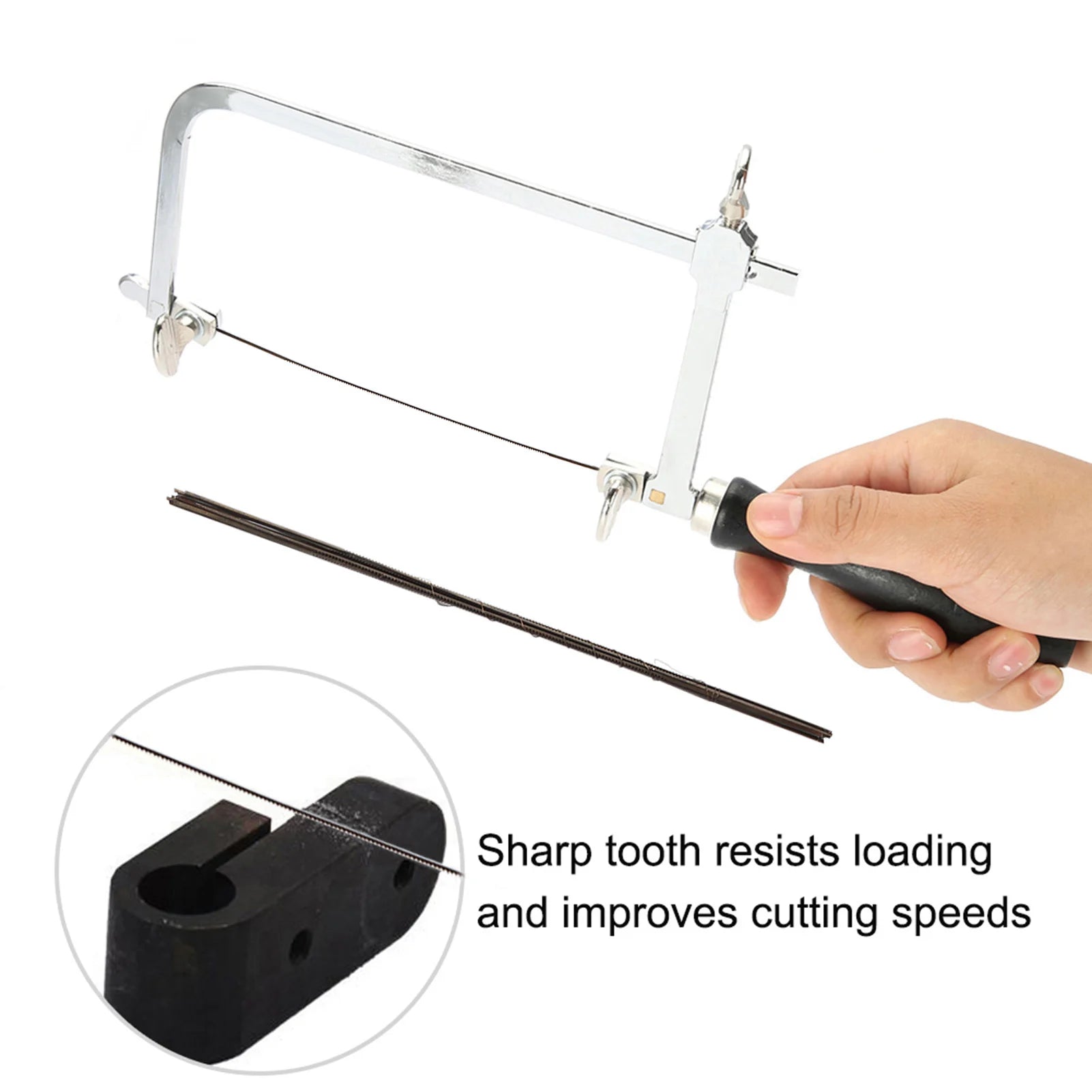 Adjustable Saw Tool Sawbow Adjustable Sawbow Ushape Hacksaw DIY Hand Tools Spiral Saw Blades for Jewelry Craft Saw Blades Qme
