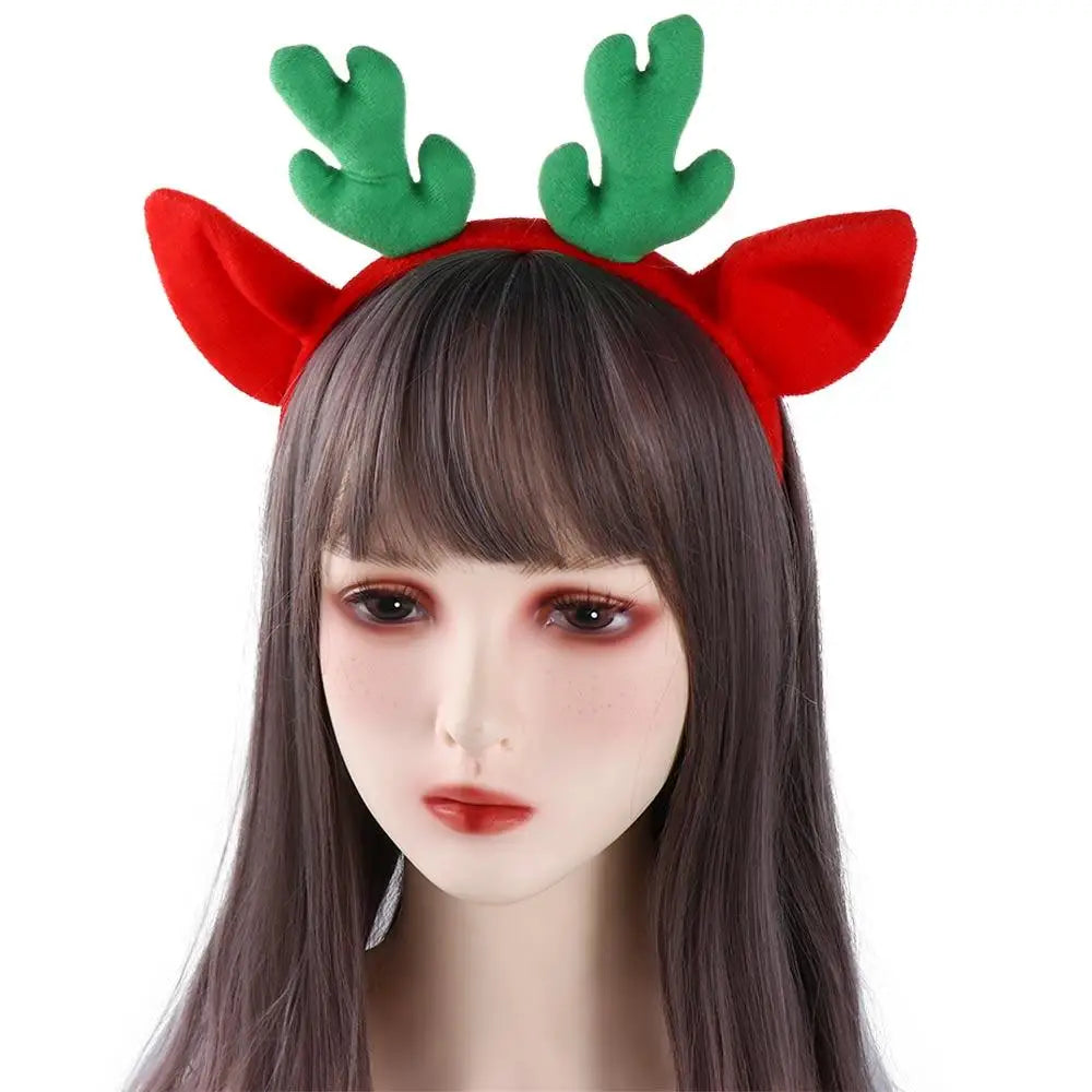 Headwear Party Wash Face Christmas Make Up Cloth Antler Headband Hair Accessories Women Hair Band Korean Style Head Hoop Qme