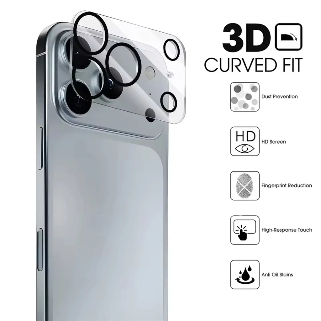 5 Tempered Glass Camera Lens Transparent Scratch Resistant Protective Qme