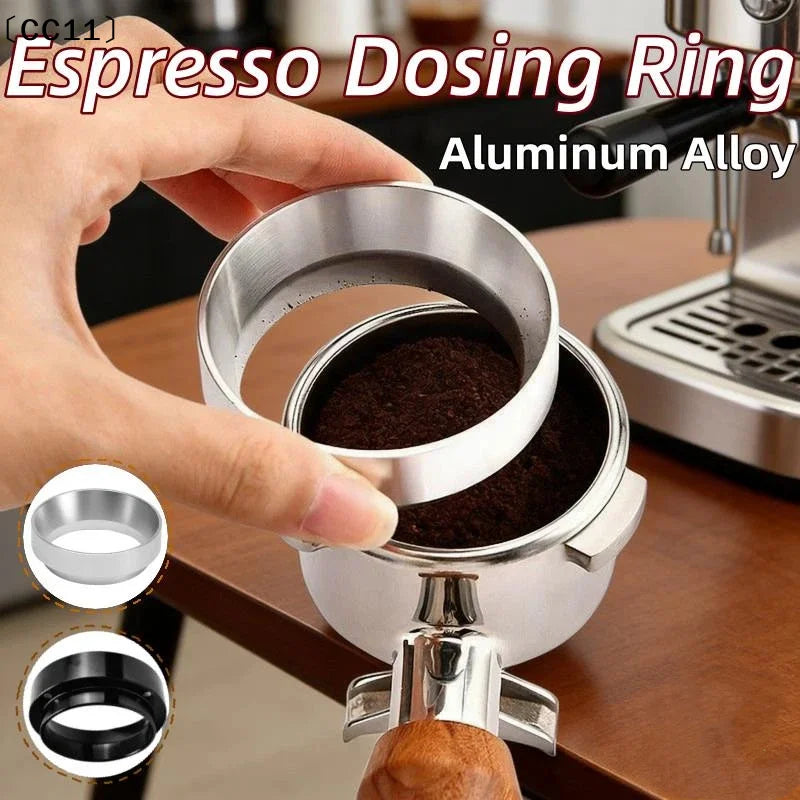 Aluminum Alloy Espresso Dosing Ring Anti Spill Design Easy Clean Qme