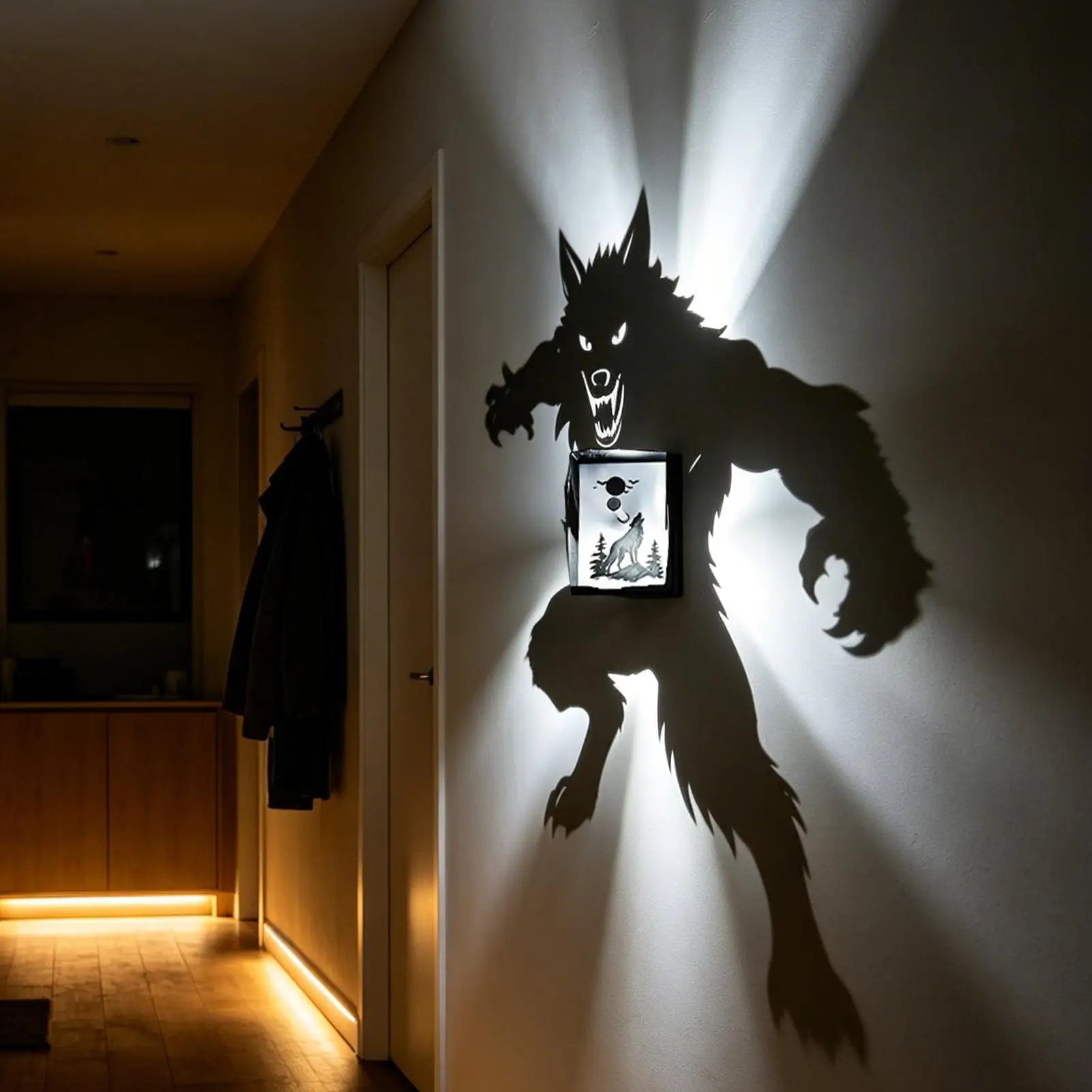 Wall Shadow Lamp Halloween Decor Home Lighting Atmosphere Light Qme