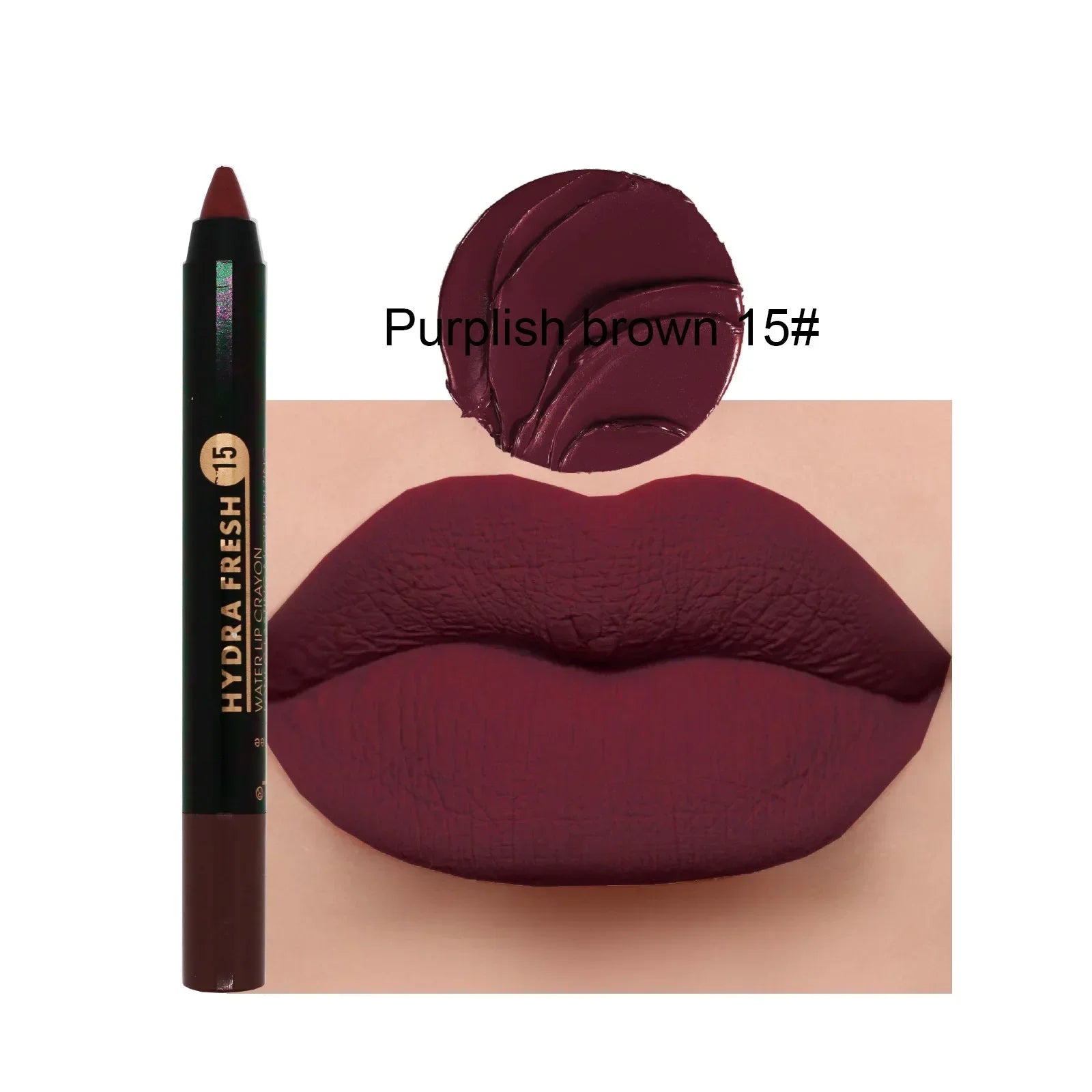 Matte Velvet Lipstick Pencil Waterproof Long Lasting Sexy Red Lip Sticks Non-Stick Cup Makeup Lip Tint Pencil Cosmetics 15Colors Qme 15