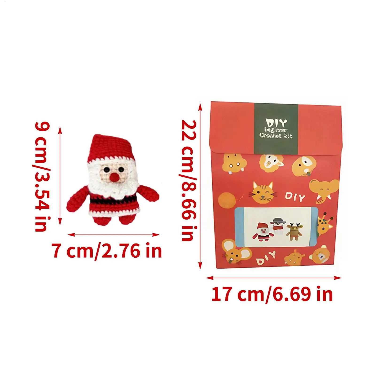 Christmas Crochet Kits Adults DIY Craft Doll Teens Enthusiasts Qme