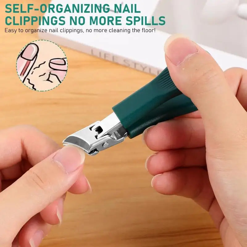 1 Large Opening Nail Clipper Slanted Tip High-end Anti Splash Single Qme
