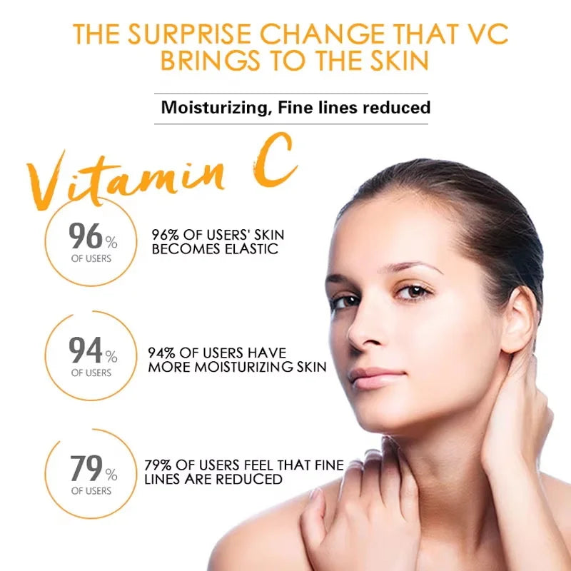 Vitamin C Facial Essence Dark Spot Remover Repair Anti-aging Essence Facial Skin Care Repair Collagen Nourish Skin Care Qme