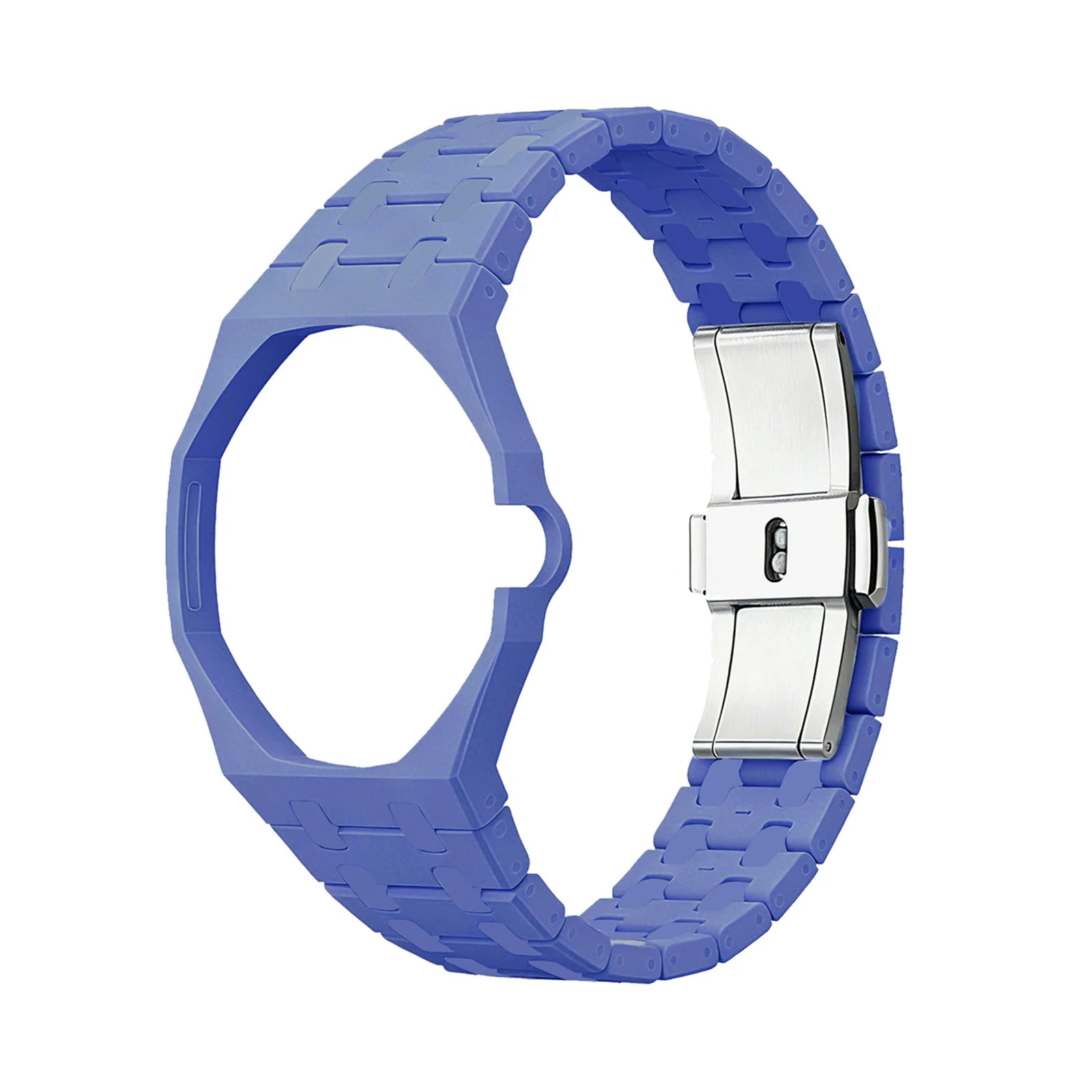 Ceramic Modification Kit for Swatch X AP Royal POP Biomaterials Watch Case + bioceramic Strap Pocket Changer To Wristwatch Qme Grey Blue 3