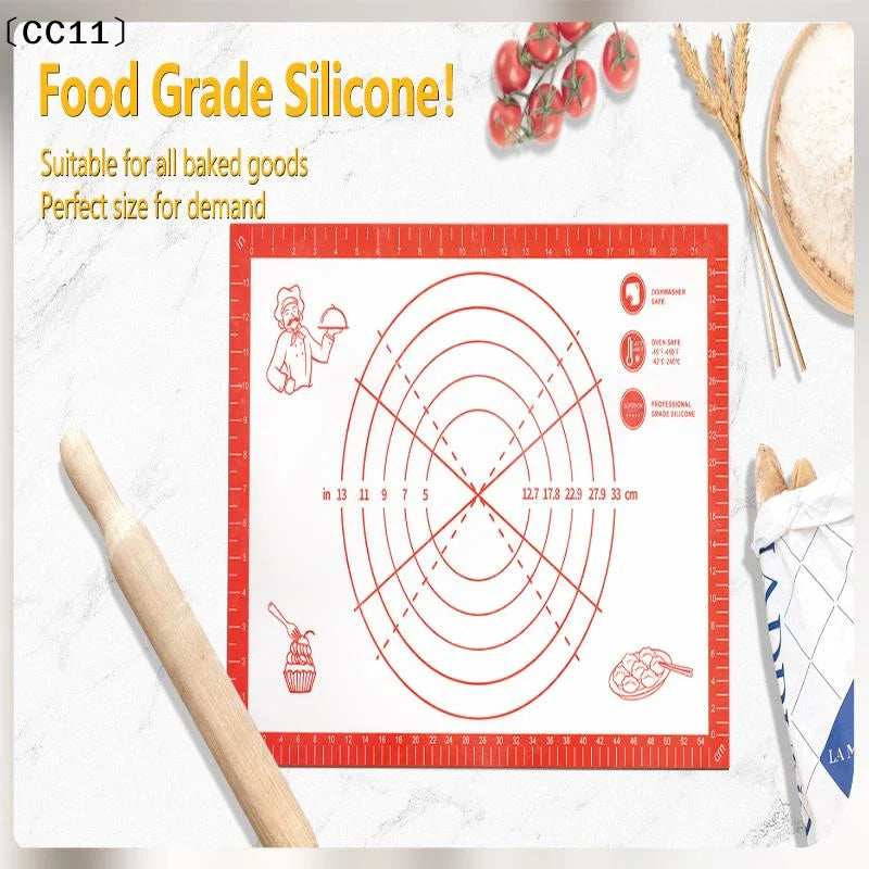 Silicone Baking Mat Kneading Pad Dough Pizza Cake Maker Kitchen Qme