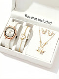 6-piece female student ins style design exquisite retro art simple temperament high beauty watch set Qme WHITE No