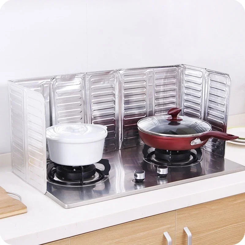 Kitchen Cleaning Tools Stove Oil-Proof Splash Guard Board Article for The Kitchen Removable Cooking Frying Oil Gas Kitchenware Qme