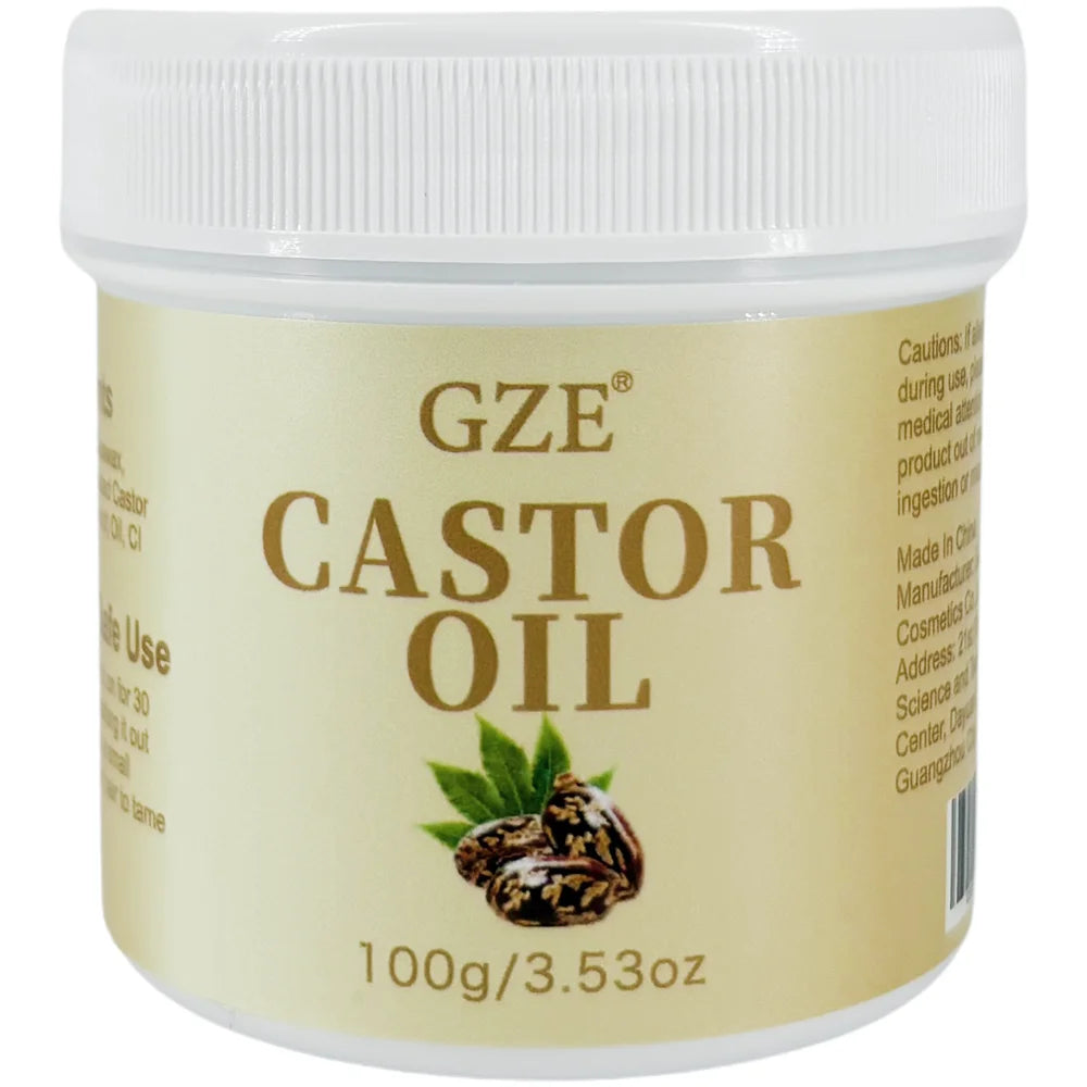 GZE Castor Oil Hair Oil Pressing Oil Deep Conditioning Repair Split Ends Anti-Breakage Silky Hair For Dry Hair Hydrating Qme CASTOR OIL