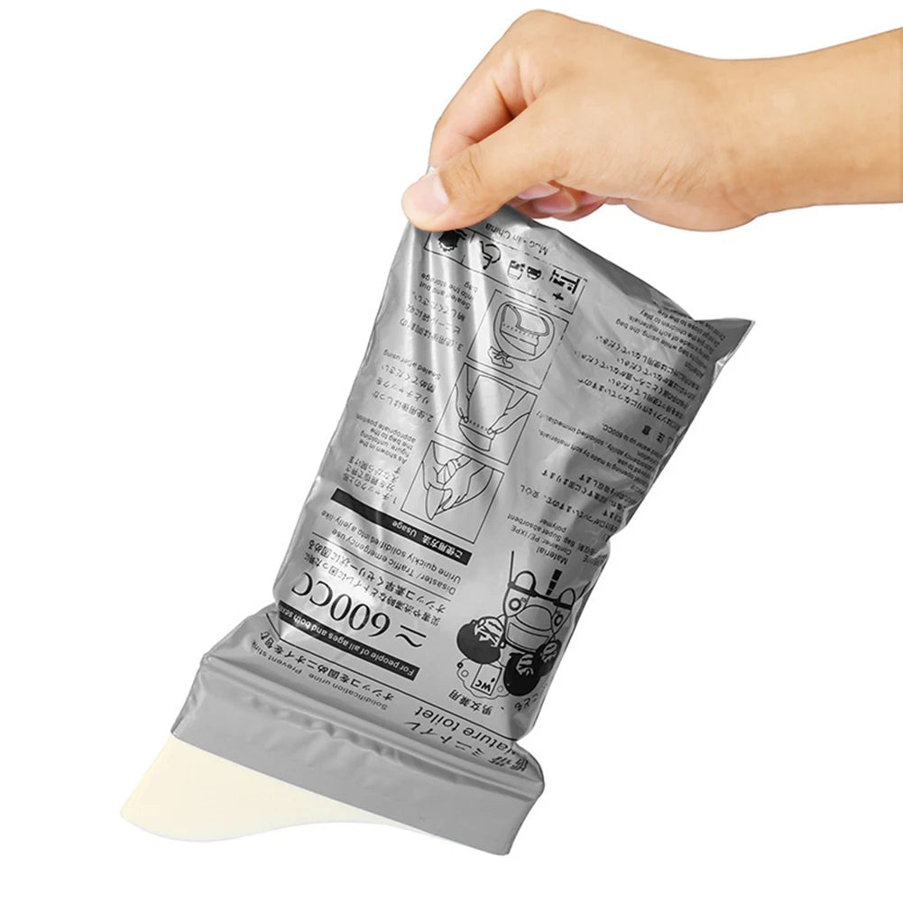 100-8PC Outdoor Emergency Urine Bags 600ml Disposable Travel Mobile Toilet Portable Urinal Bag for Female Baby Male Vomiting Bag Qme