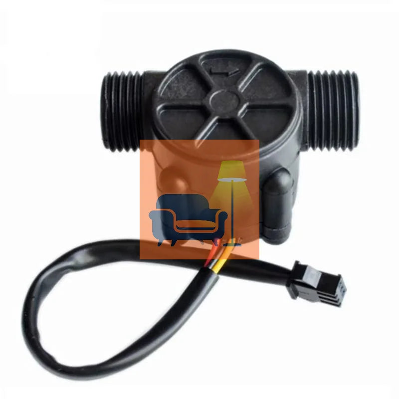 1Pcs DC 5-18V Flowmeter Hall Flow Sensor Water Control Liquid Flow Sensor Switch 1-30L/min 1.75MPa 12V Water Flow Sensor Qme