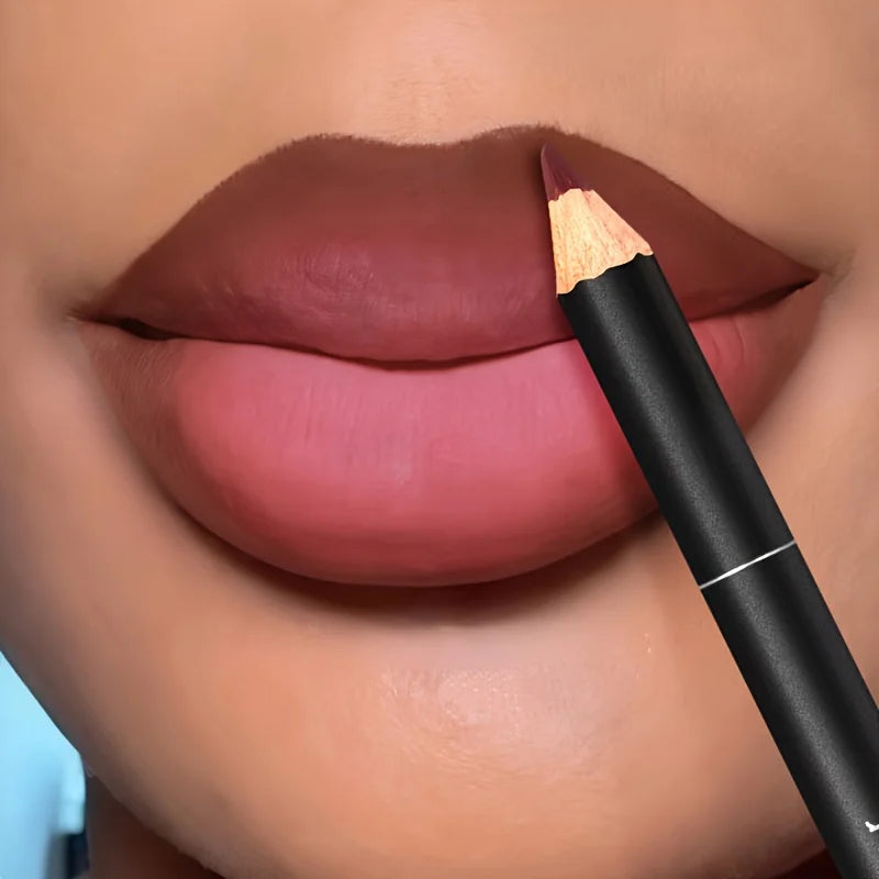 Matte Lip Gloss Liner Pen Waterproof Long-lasting Coloring Ideal Qme