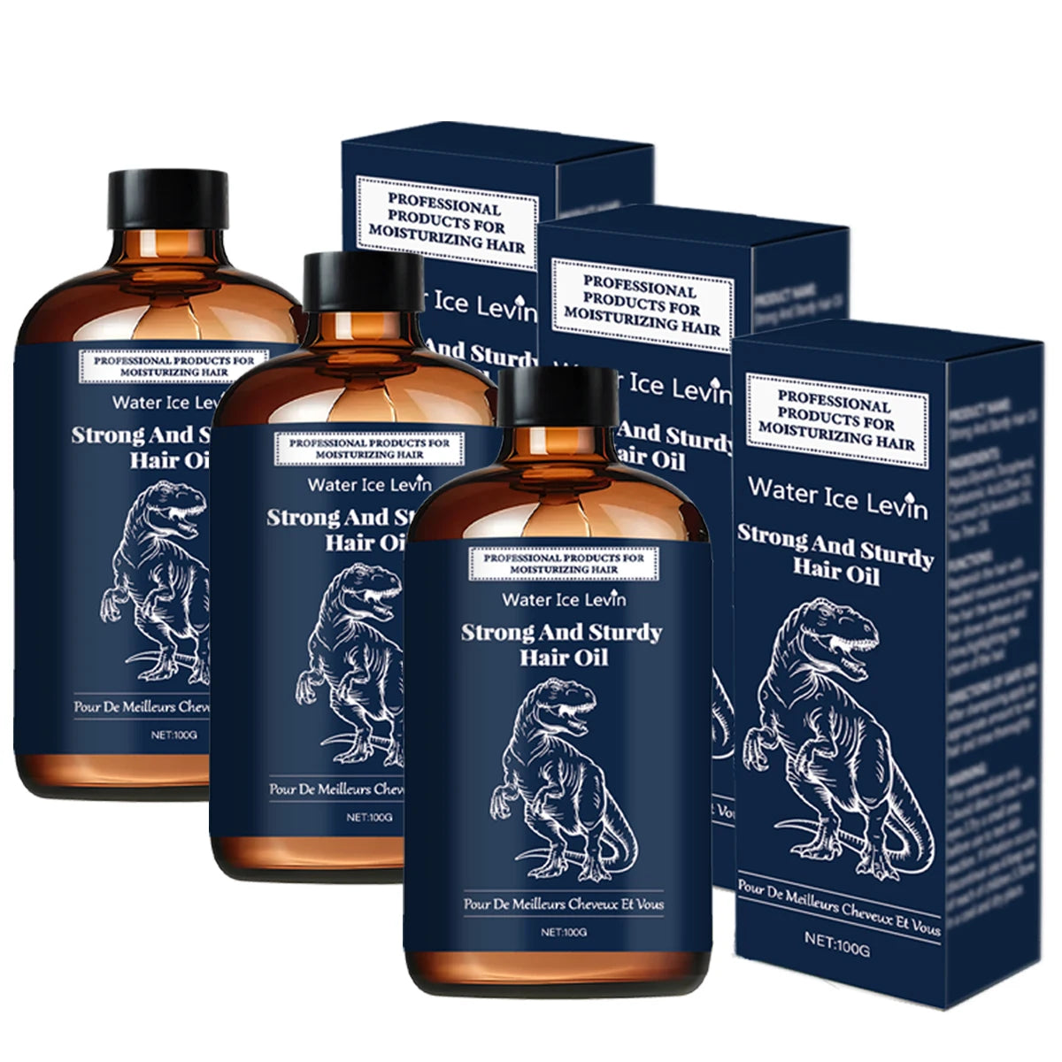 Strong & Sturdy Hair Oil with Hyaluronic Acid, Olive & Coconut Oils for Moisturized, Soft & Shiny Hair Qme DEEP BLUE 100ml