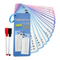 0-12 Multiplication Charts Times Table Cards Self Check Math Learning Qme D