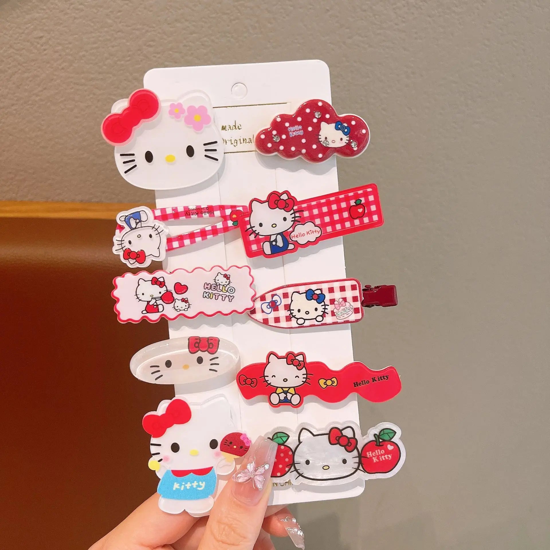 Hello Kitty Cartoon Hair Clip Cute Hair Accessory New Style Forehead Bangs Clip for Students Qme 4