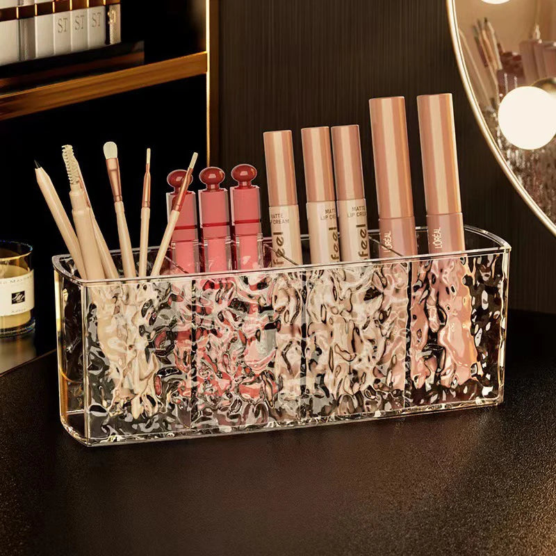 Storage Lipstick Brush Holder Acrylic Makeup Desk Cosmetic Organiser Qme