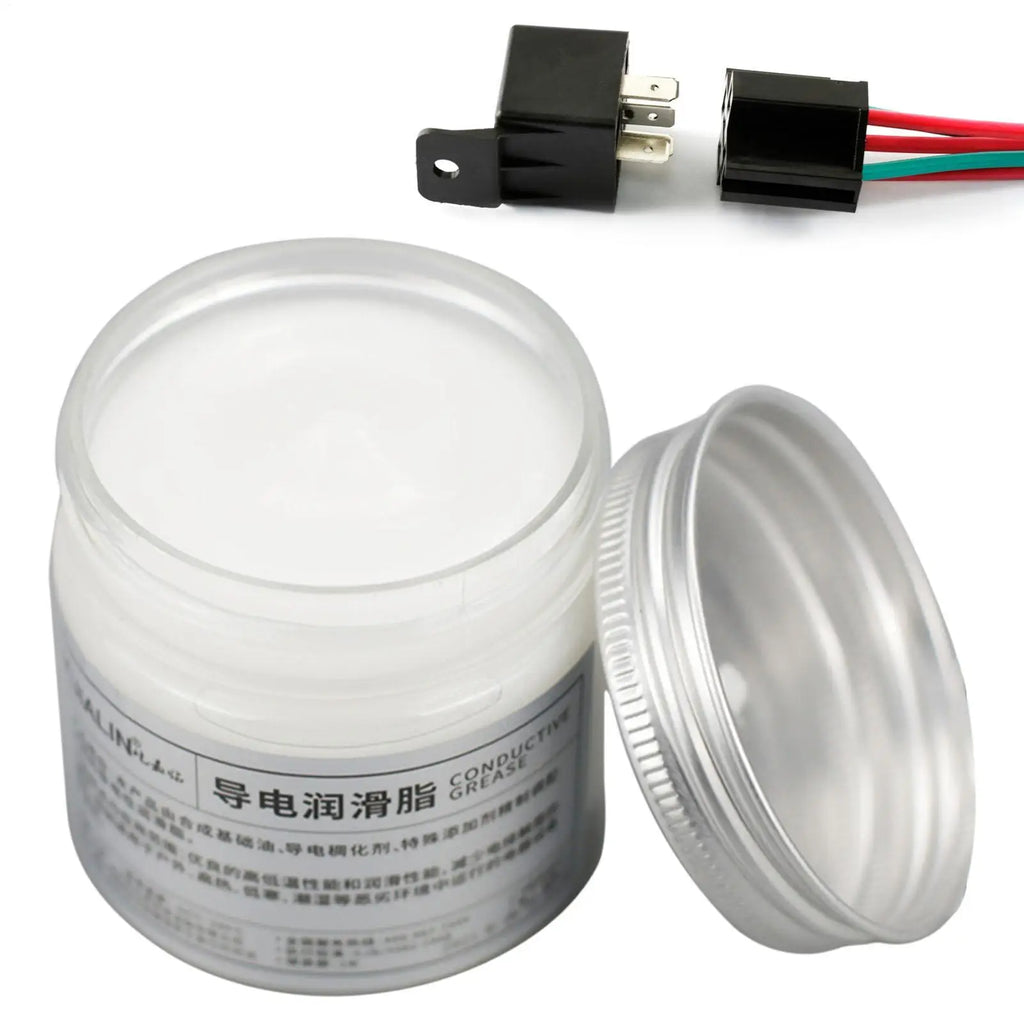 Electric Conductive Grease Conductive Gel & Lubrication 100g Grease For Low Resistance Value For Household Appliances & Power Qme