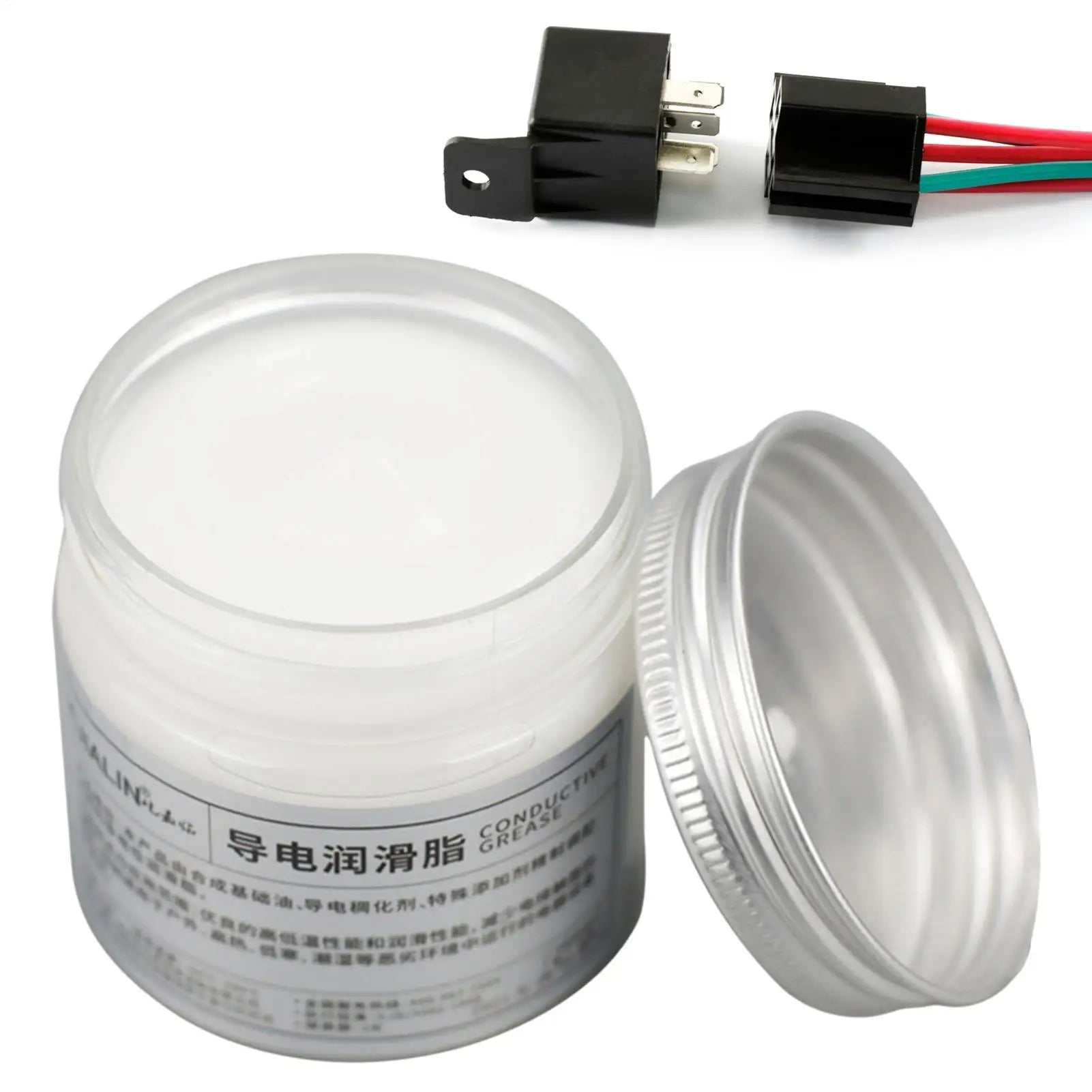 Electric Conductive Grease Conductive Gel & Lubrication 100g Grease For Low Resistance Value For Household Appliances & Power Qme