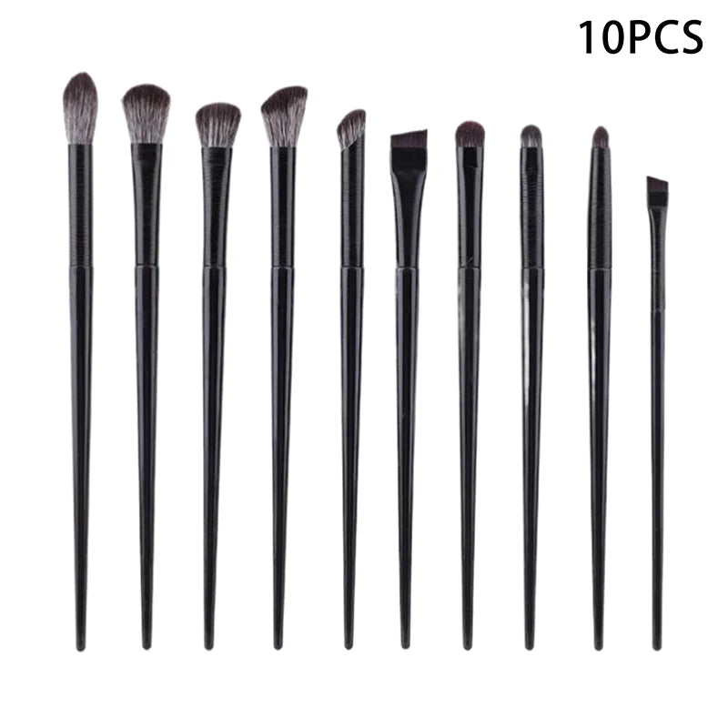 8 Soft Contouring Eyeshadow Eyeliner Eyebrow Brush Eyes Makeup Qme 10PCS