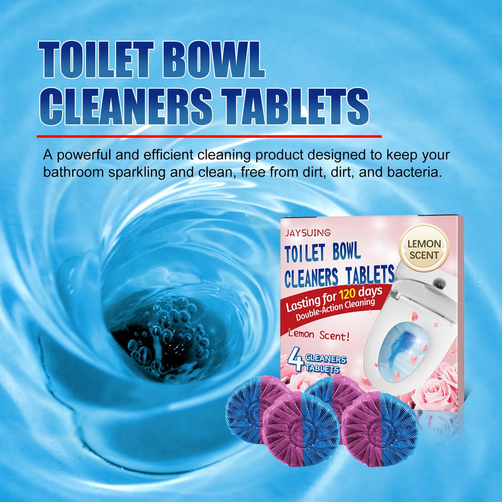 Toilet Bowl Cleaner Effervescent Tablet Deodorizer Urine Stain Remover Automatic Tank Bleach Bathroom Yellow Dirt Toilet Cleaner Qme