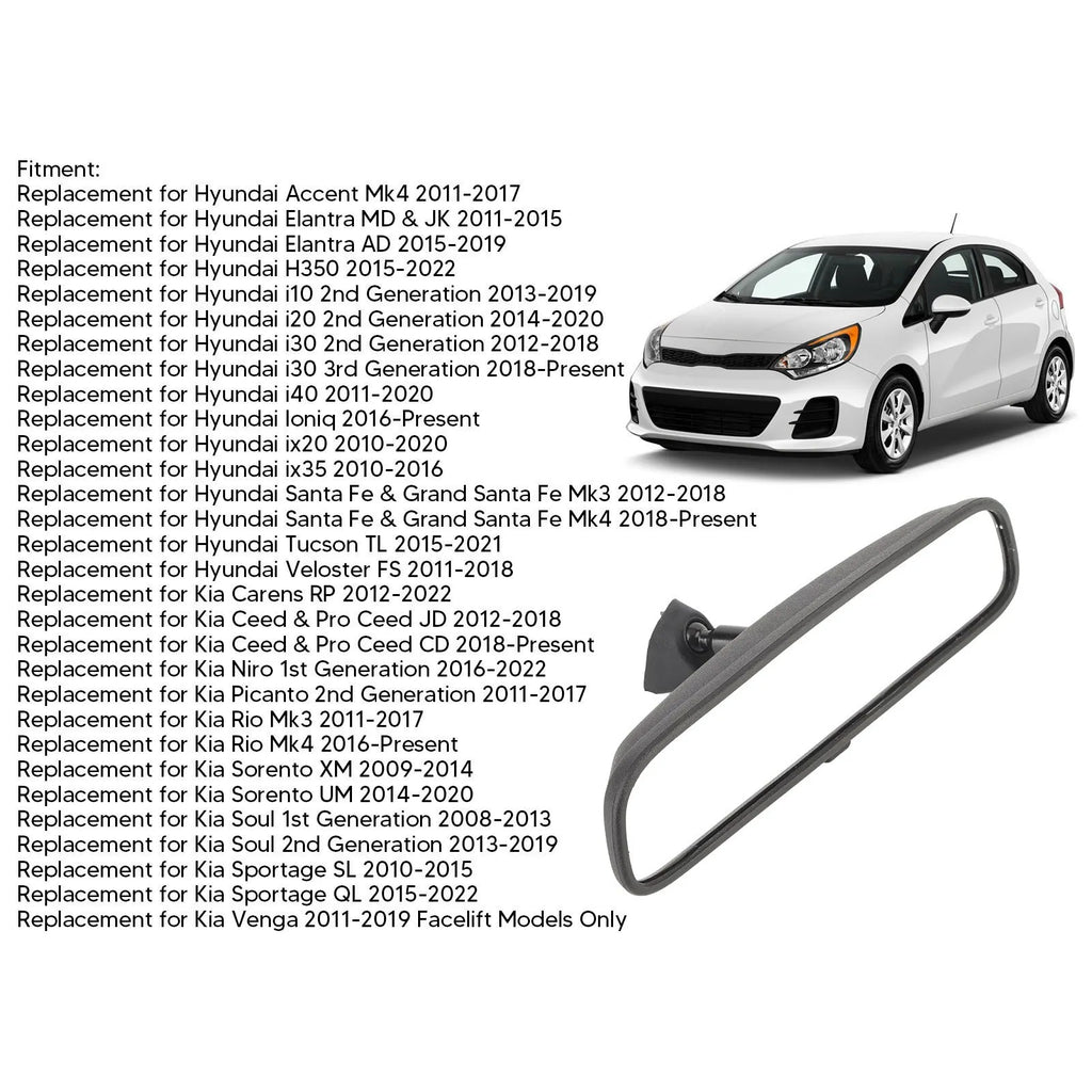 Inside Rear View Mirror Dustproof ABS Frame 85101 3X100 Inner Rear View Mirror Clear View Easy To Install for Car Qme
