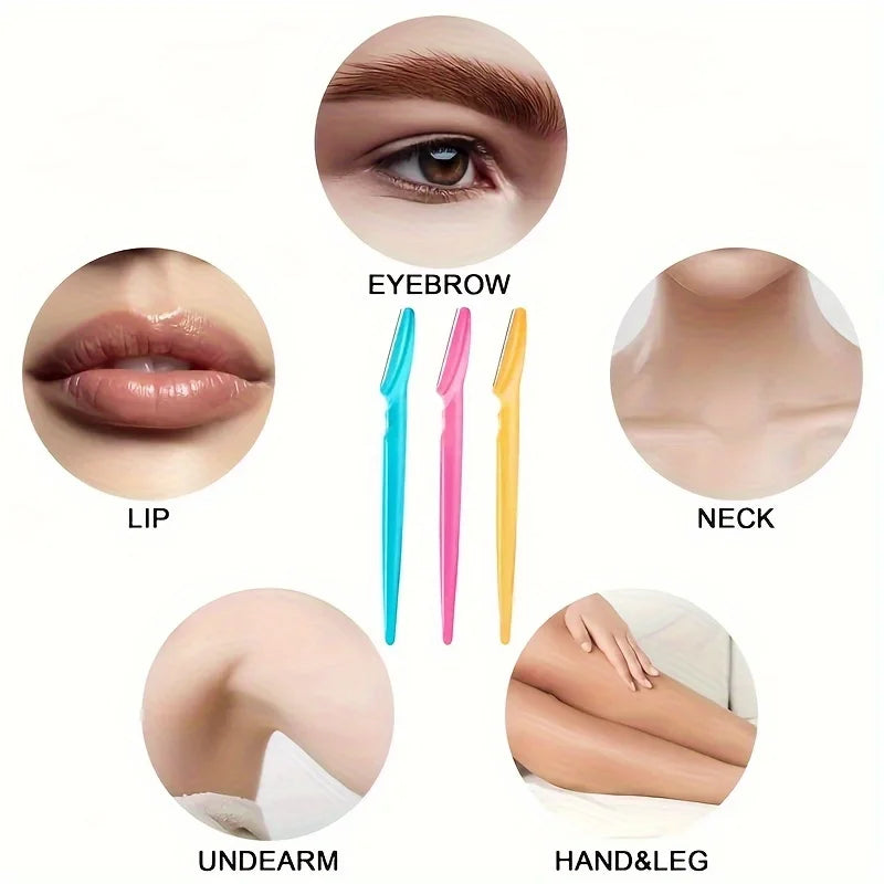 3 5 6 12 Multifunction Eyebrow Razor Precise Trimming Shaping Facial Qme