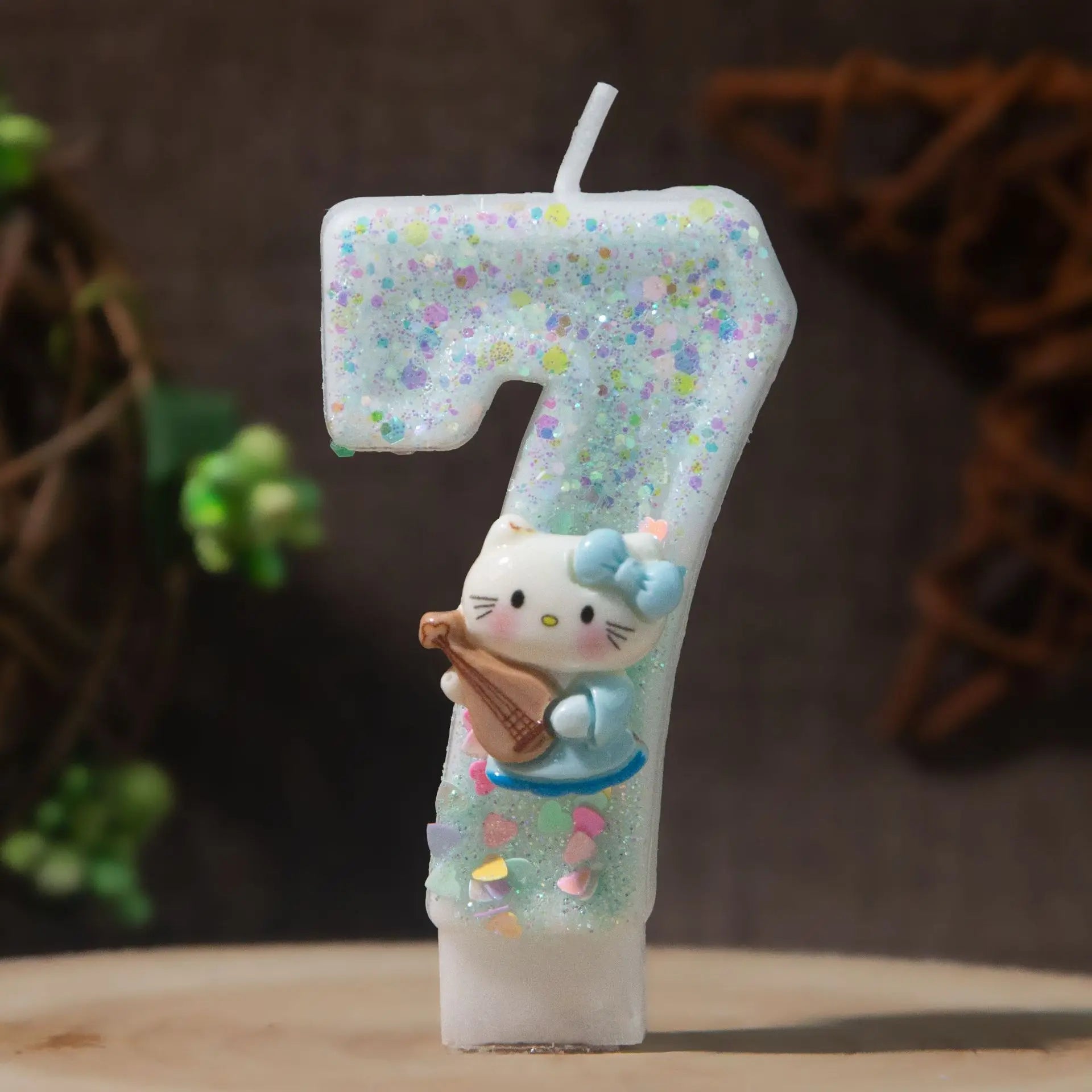 Hello Kitty Number Birthday Candles 0-9 Cartoon Cake Topper Decor Qme 7