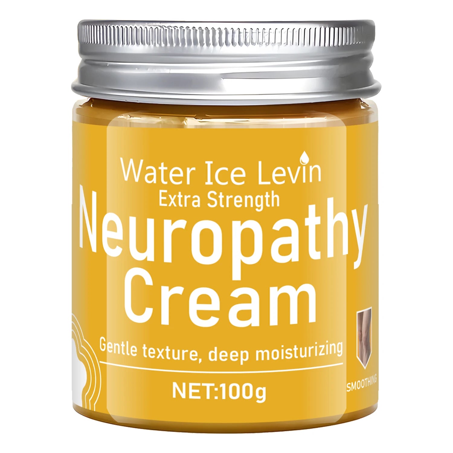 Water Ice Levin Extra Strength Neuropathy Cream. Deep-Penetrating, Gentle Moisturizer for Seniors Qme one 100g