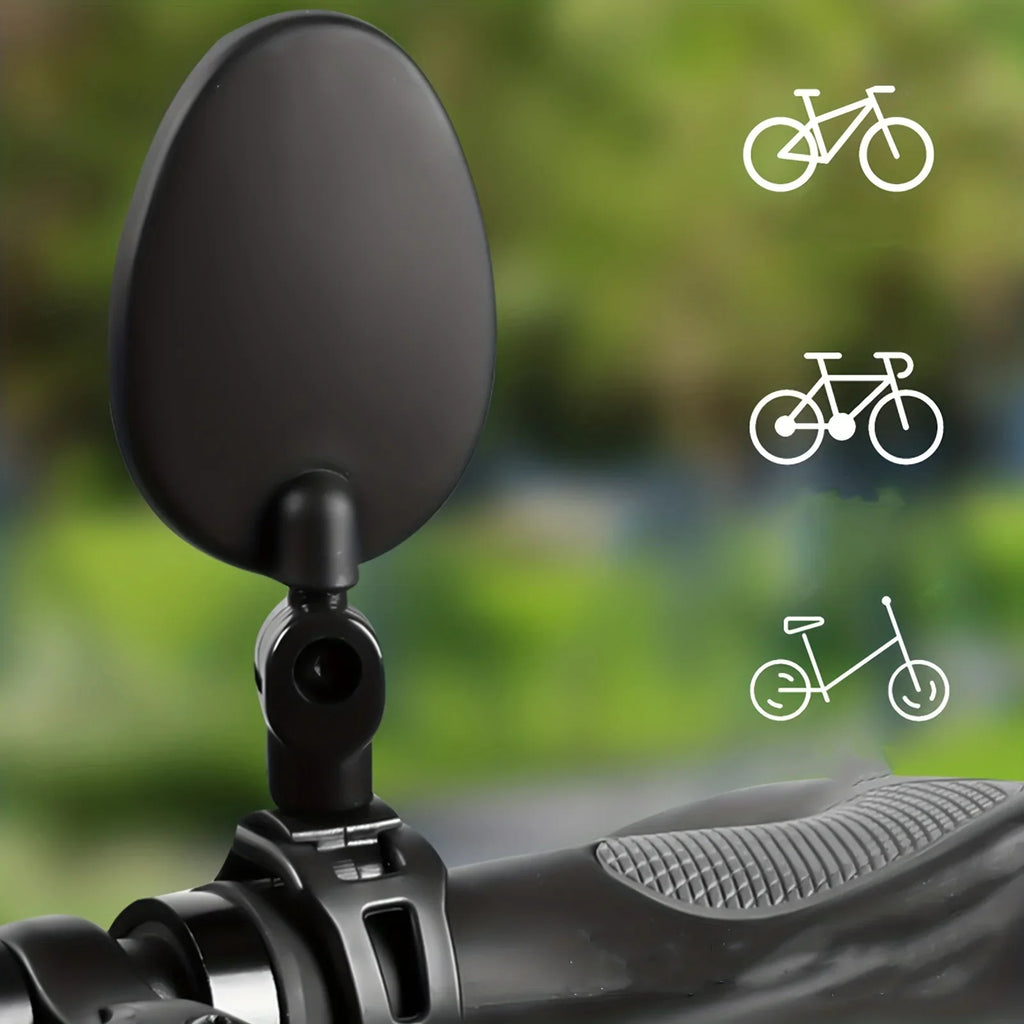 Bike Mirror 360 Degree Adjustable Rotatable Handlebar Mirror Wide Bycicle Accessories Cycling Rear View Mirror Qme