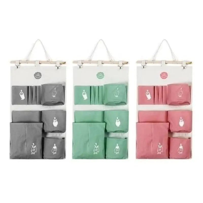 Fabric Waterproof Cotton Linen Storage Hanging Bag Creative Qme