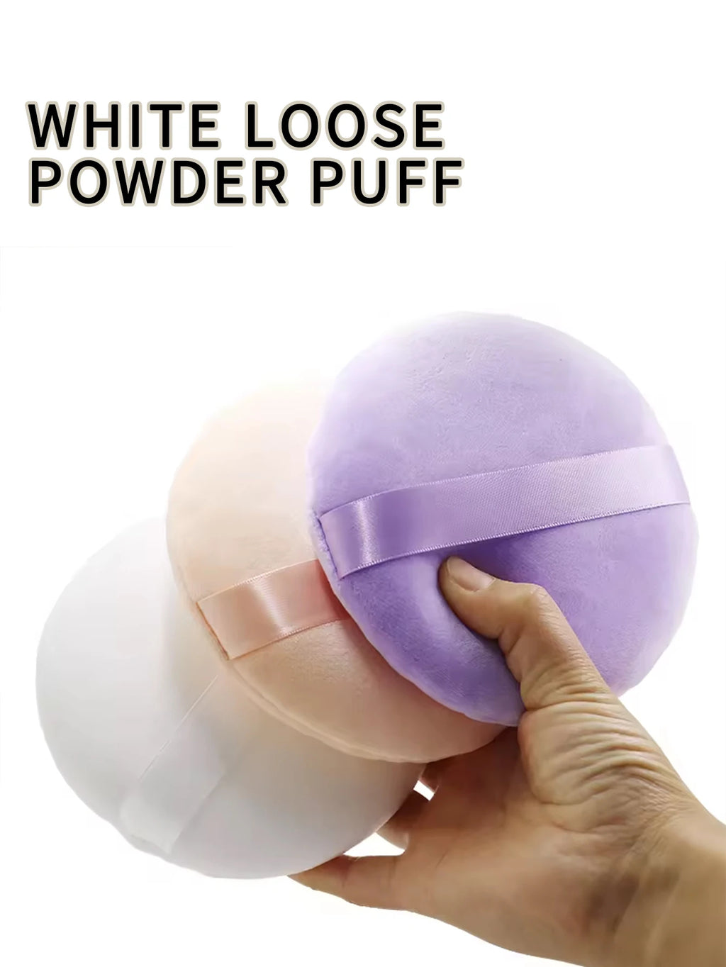 Large Loose Powder Puff Makeup Blender Soft Baby Talcum Puffs Tools Qme