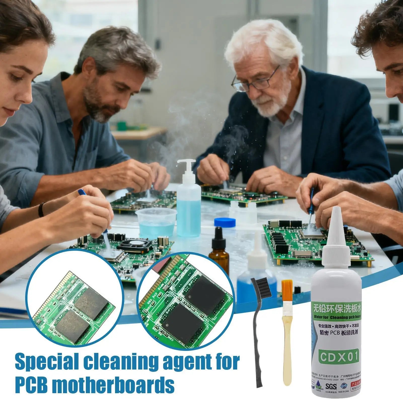 Motherboard Cleaner Liquid Precise Quick Dry Powerful Electronics Cleaning Agent Computer Dust Remover Cleaner Liquid for Qme